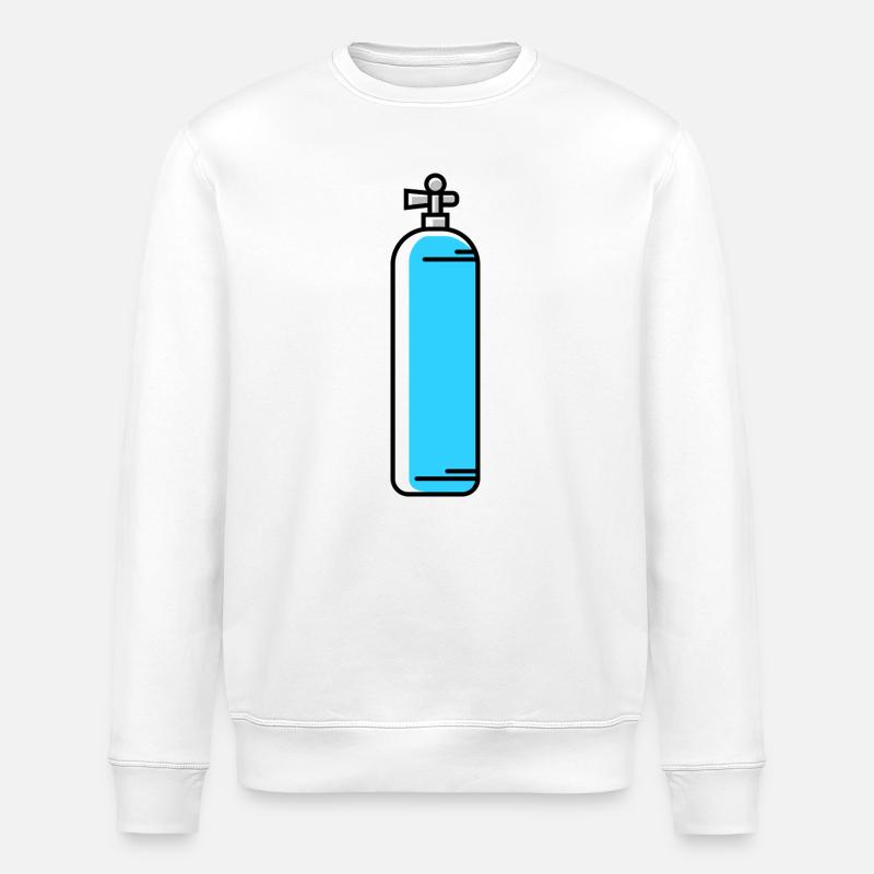 Icône de plongée en oxygène - Sweat bio ROLLER Stanley/Stella Unisexe - blanc
