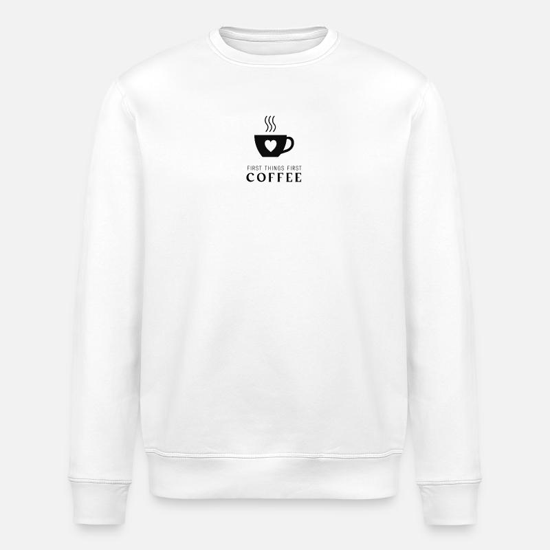 Coffee - Stanley/Stella Unisex Bio-Sweatshirt ROLLER - Weiß