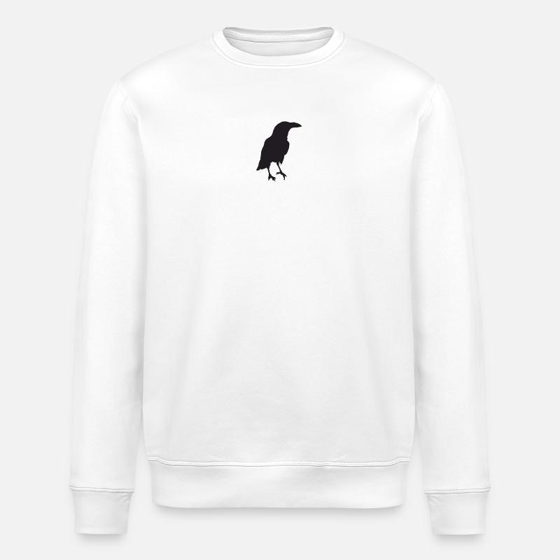 Krähe IV - Stanley/Stella Unisex Bio-Sweatshirt ROLLER - Weiß