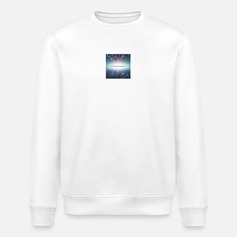 Frau Starke digitale Macht - Stanley/Stella Unisex Bio-Sweatshirt ROLLER - Weiß