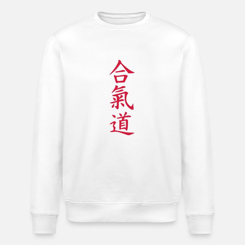 Aikido - Stanley/Stella Unisex Bio-Sweatshirt ROLLER - Weiß