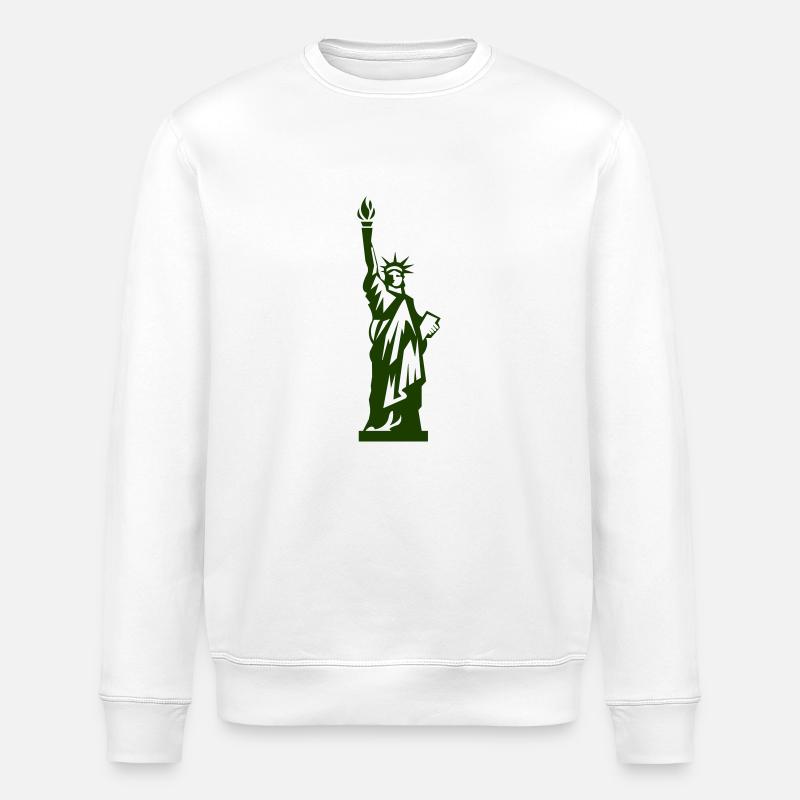 freiheitsstatue - Stanley/Stella Unisex Bio-Sweatshirt ROLLER - Weiß