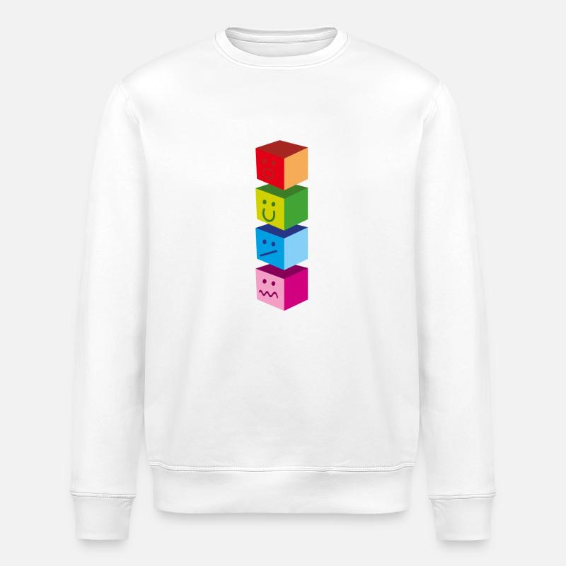 EMOTI SQUARE - Sweat bio ROLLER Stanley/Stella Unisexe - blanc