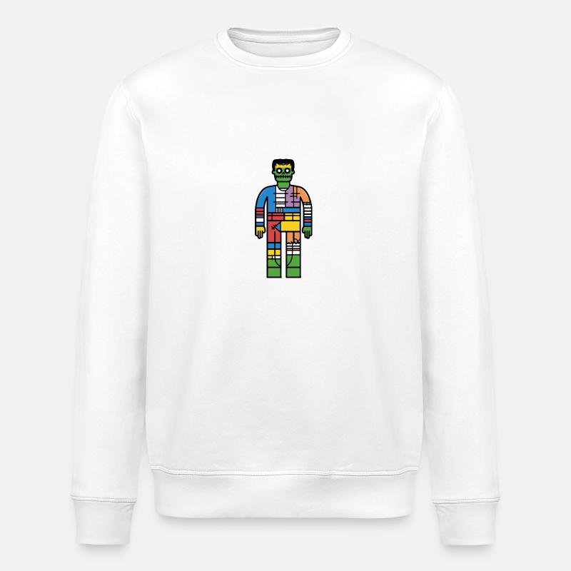Zombie Halloween Bunt - Stanley/Stella Unisex Bio-Sweatshirt ROLLER - Weiß