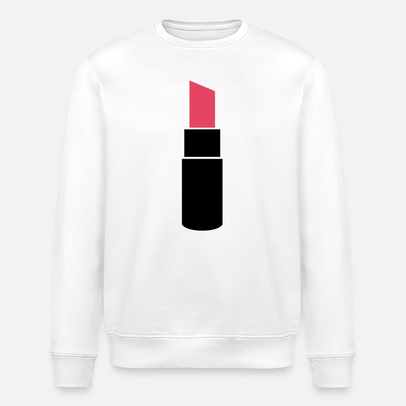 Lipstick - Stanley/Stella ROLLER Unisex Organic Sweatshirt - white
