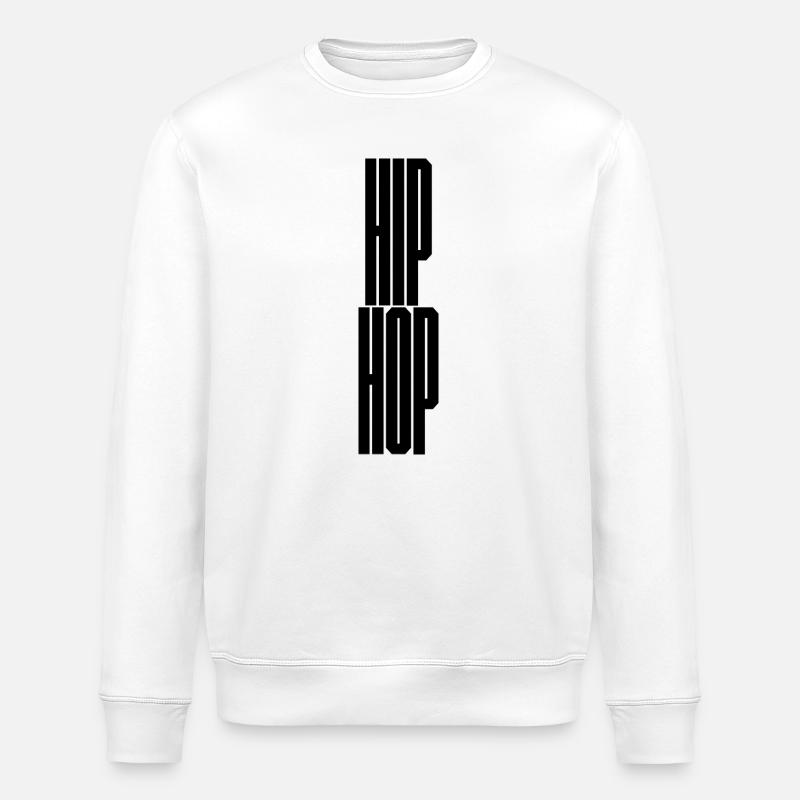 Hip-Hop-Logo-Design - Stanley/Stella Unisex Bio-Sweatshirt ROLLER - Weiß