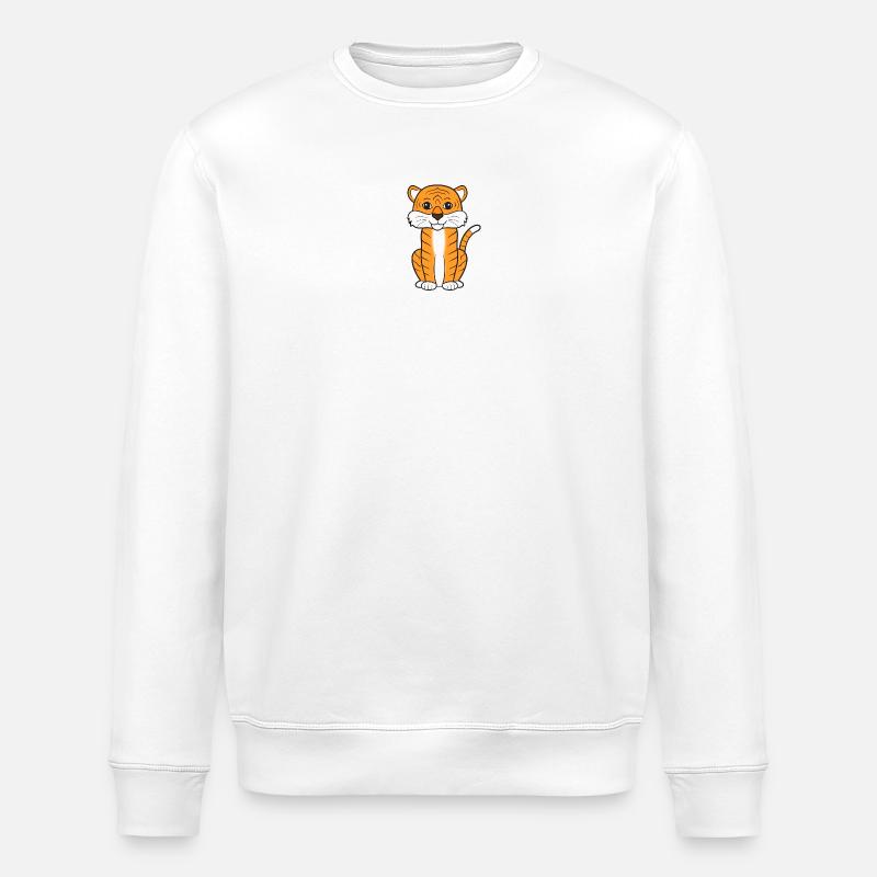 Tiger - Stanley/Stella ROLLER Unisex Organic Sweatshirt - white