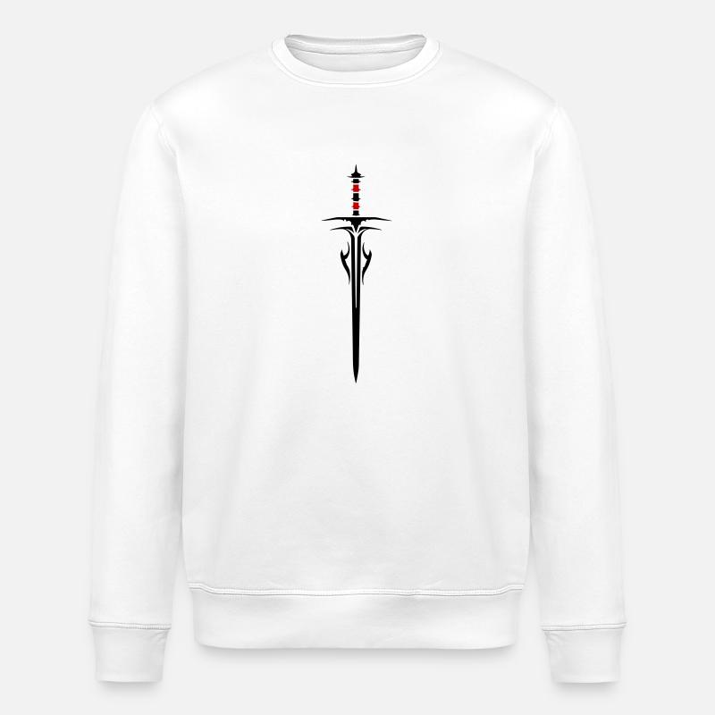 Sword Element - Stanley/Stella ROLLER Unisex Organic Sweatshirt - white
