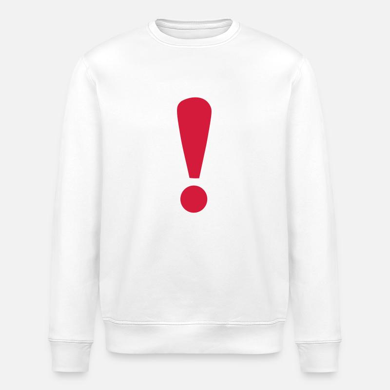 Ausrufezeichen - Stanley/Stella Unisex Bio-Sweatshirt ROLLER - Weiß