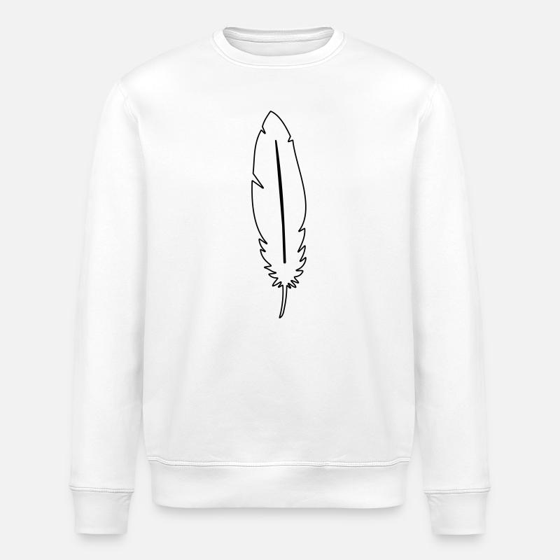 Spring lightness symbol - Stanley/Stella ROLLER Unisex Organic Sweatshirt - white