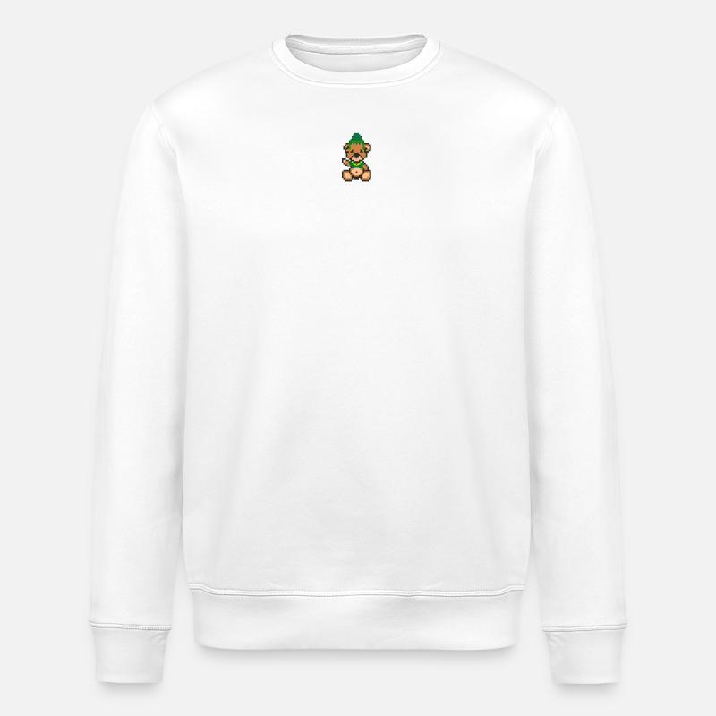 Pixel MiniBear Inca - Sweat bio ROLLER Stanley/Stella Unisexe - blanc