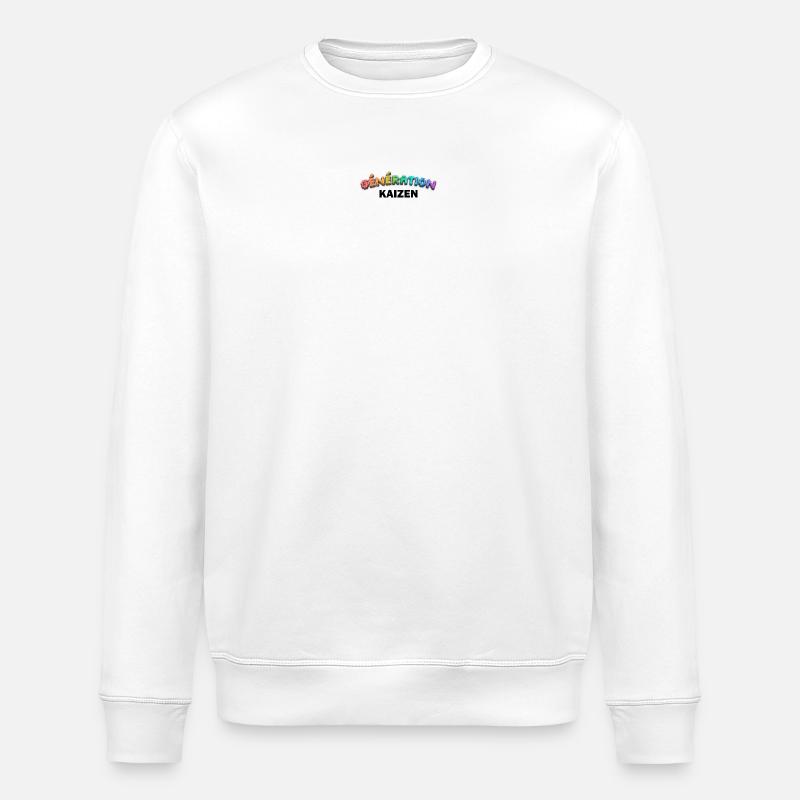 GENERATION KAIZEN SCHWARZ - Stanley/Stella Unisex Bio-Sweatshirt ROLLER - Weiß