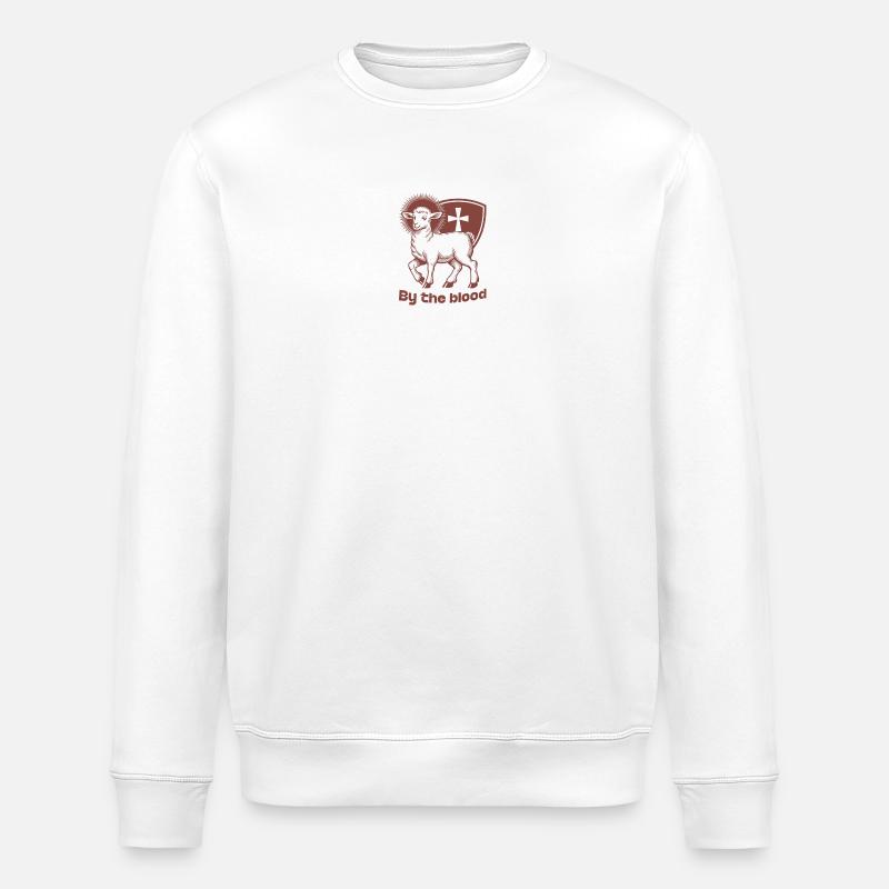Lamm: By the Blood - Stanley/Stella Unisex Bio-Sweatshirt ROLLER - Weiß
