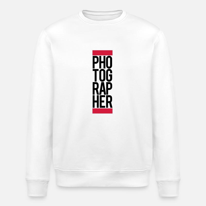 Cool Text Logo photographe - Sweat bio ROLLER Stanley/Stella Unisexe - blanc