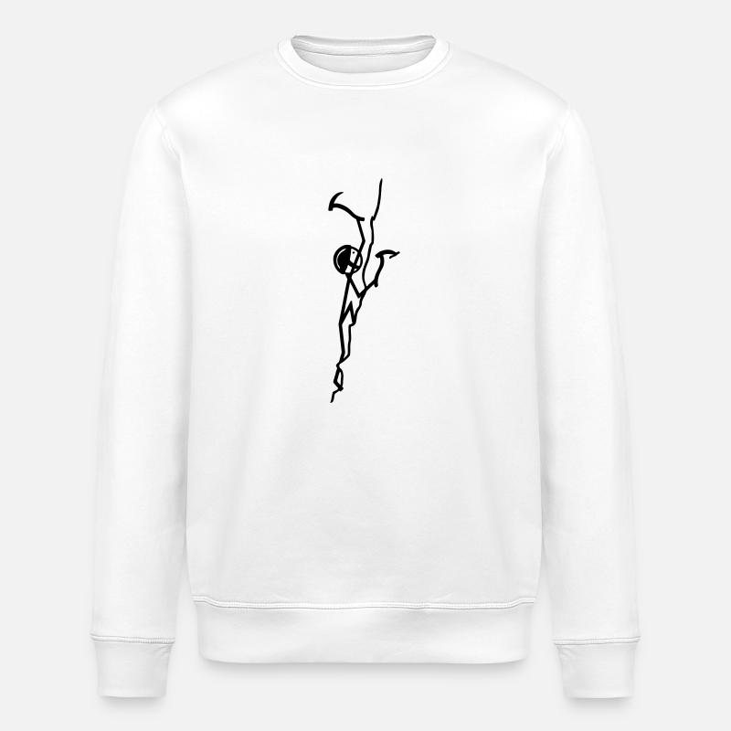 Eisklettern - Stanley/Stella Unisex Bio-Sweatshirt ROLLER - Weiß