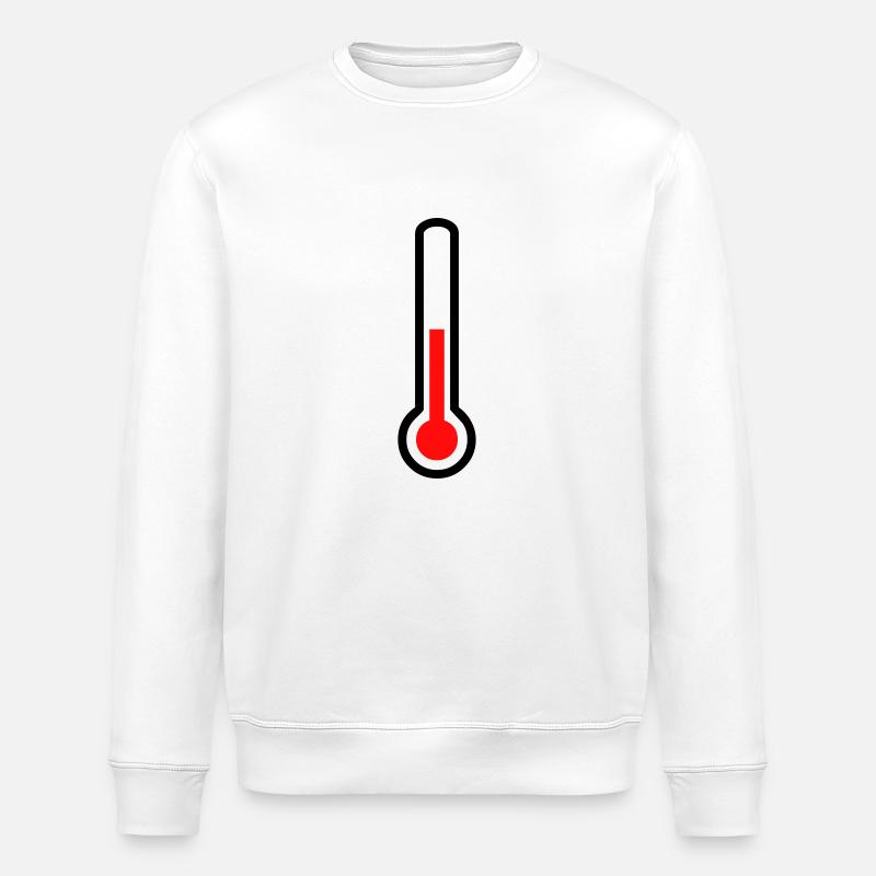 Thermomètre - température - Sweat bio ROLLER Stanley/Stella Unisexe - blanc