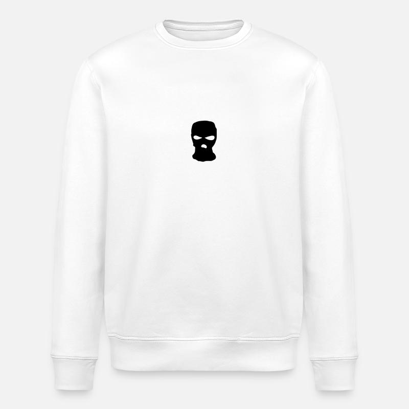 Sturmmaske - Stanley/Stella Unisex Bio-Sweatshirt ROLLER - Weiß