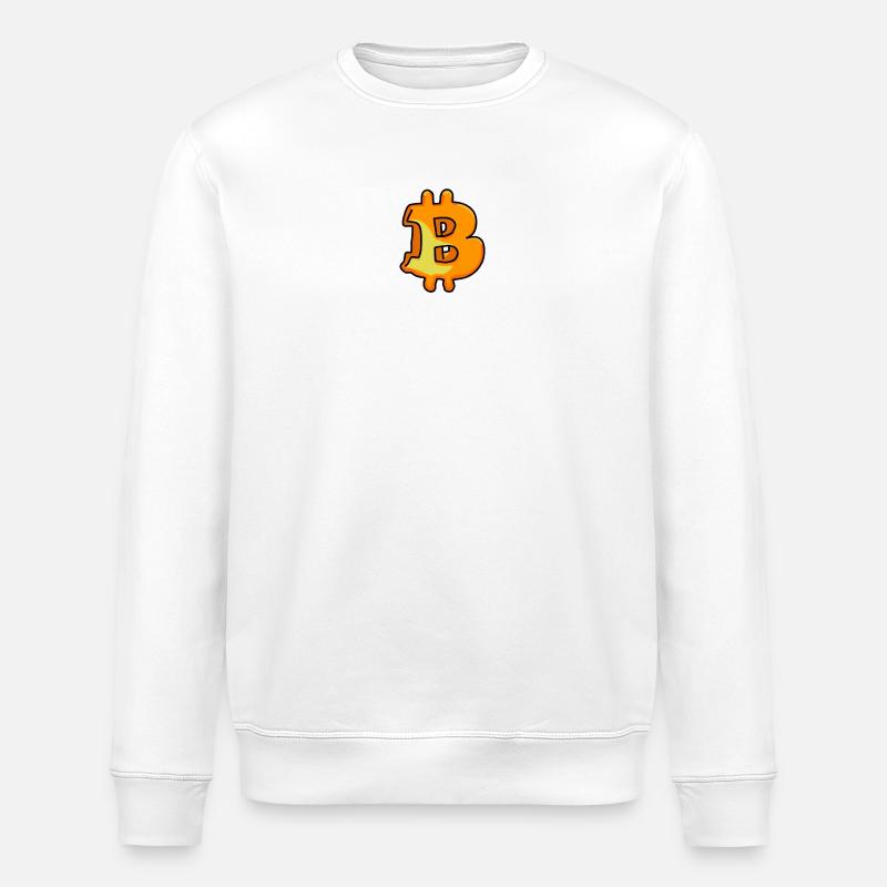 Bitcoin Symbol - Stanley/Stella Unisex Bio-Sweatshirt ROLLER - Weiß
