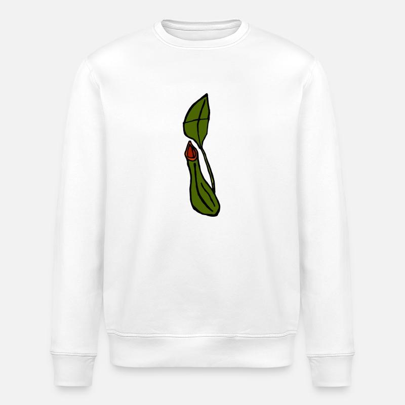 Fleischfressende Pflanze - Stanley/Stella Unisex Bio-Sweatshirt ROLLER - Weiß