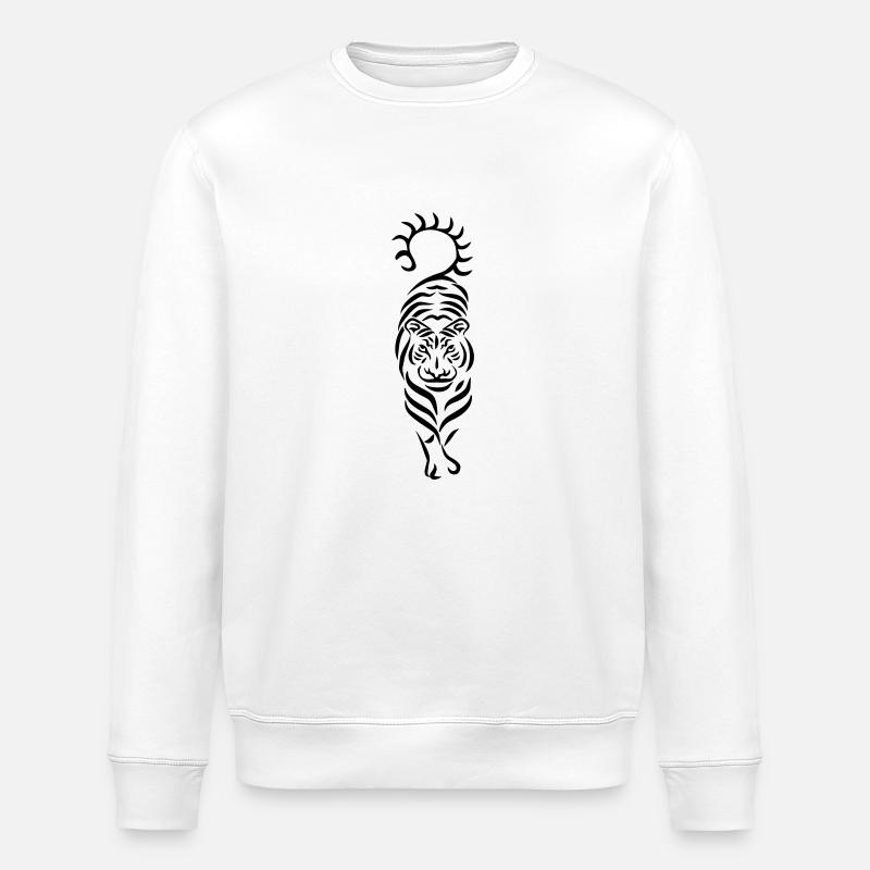 Tigre - Sweat bio ROLLER Stanley/Stella Unisexe - blanc