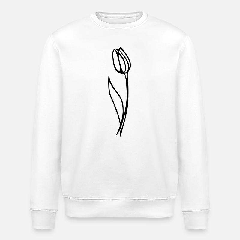 Tulipe - Sweat bio ROLLER Stanley/Stella Unisexe - blanc