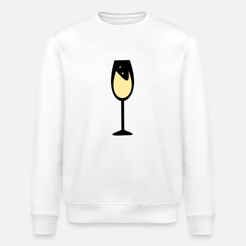 Wein, Party, Feier - Stanley/Stella Unisex Bio-Sweatshirt ROLLER - Weiß