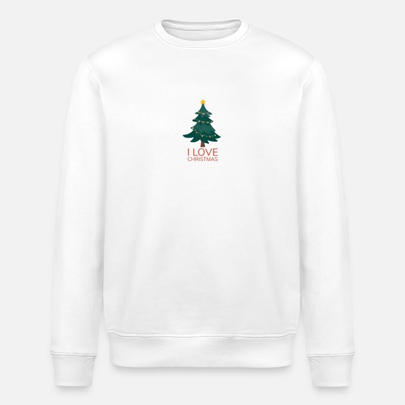 Ich liebe Weihnachten - Stanley/Stella Unisex Bio-Sweatshirt ROLLER - Weiß