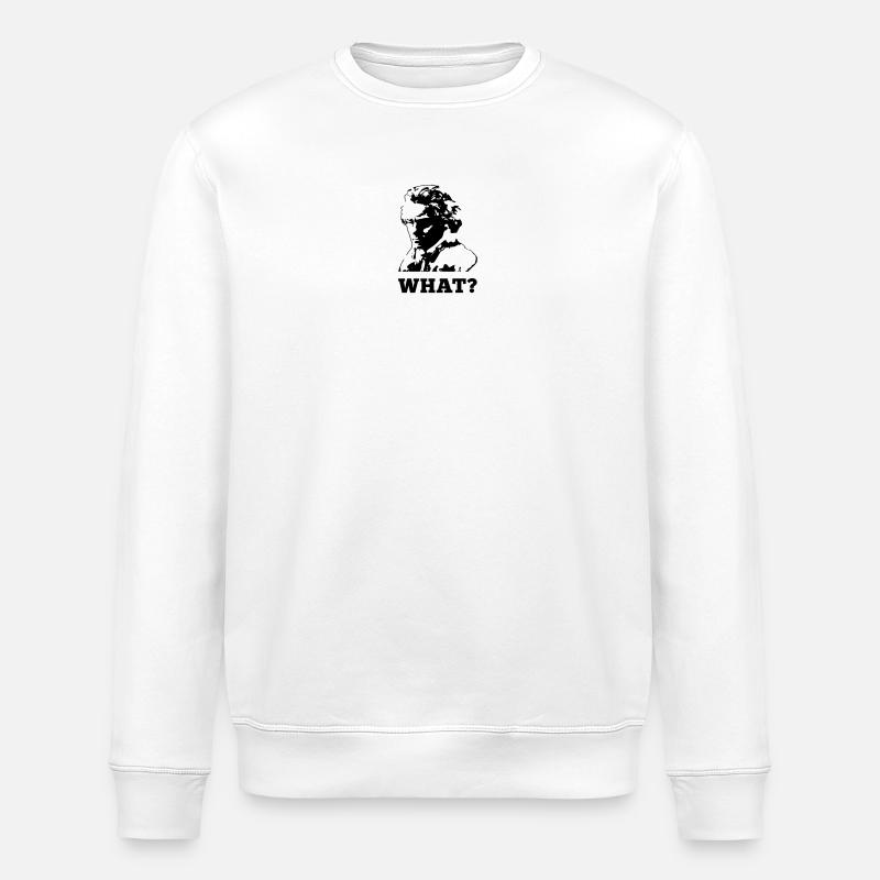 Beethoven war taub - Stanley/Stella Unisex Bio-Sweatshirt ROLLER - Weiß