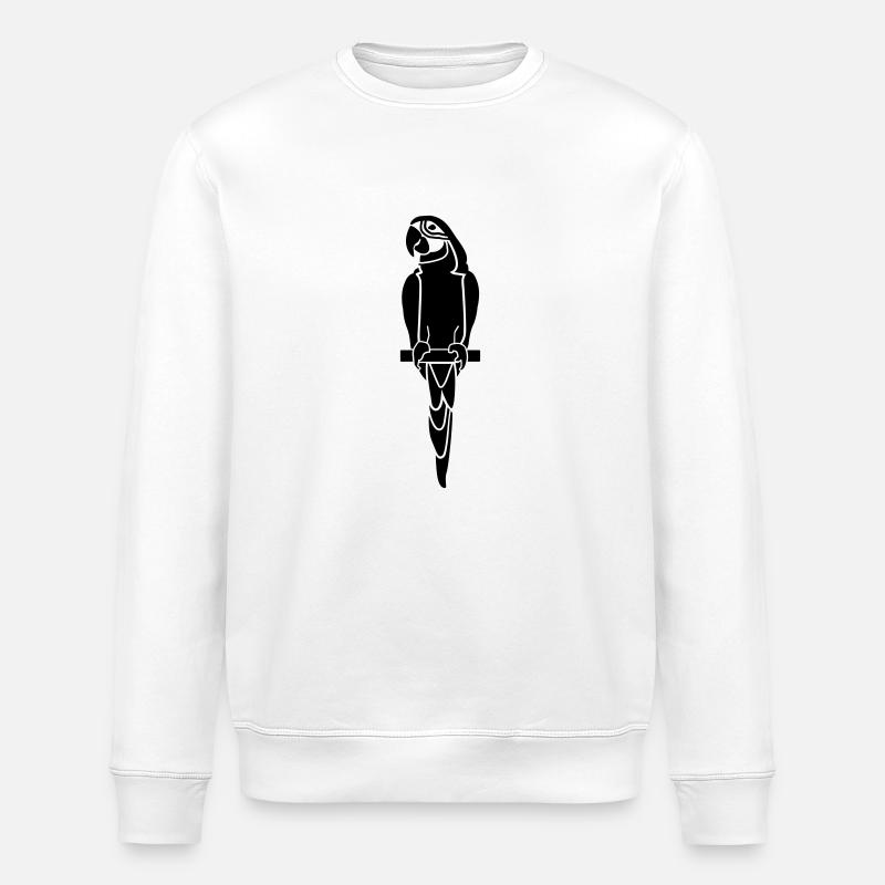 Papagei - Stanley/Stella Unisex Bio-Sweatshirt ROLLER - Weiß