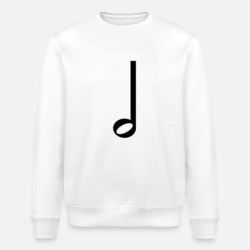 Symbole de musique demi-note - Sweat bio ROLLER Stanley/Stella Unisexe - blanc