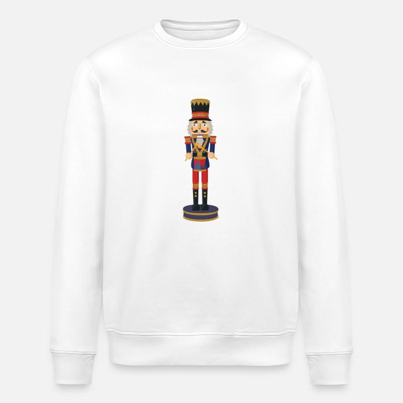nutcracker nutcracker christmas christmas santa - Stanley/Stella ROLLER Unisex Organic Sweatshirt - white