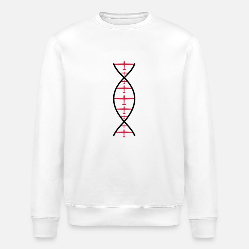 dna glider pilot - Stanley/Stella ROLLER Unisex Organic Sweatshirt - white
