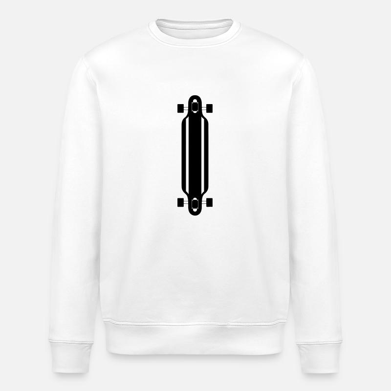 Longboard - Stanley/Stella ROLLER Unisex Organic Sweatshirt - white