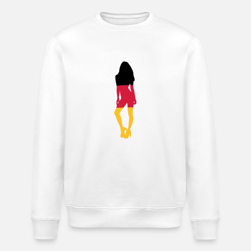 Allemagne Fan Fille - Sweat bio ROLLER Stanley/Stella Unisexe - blanc