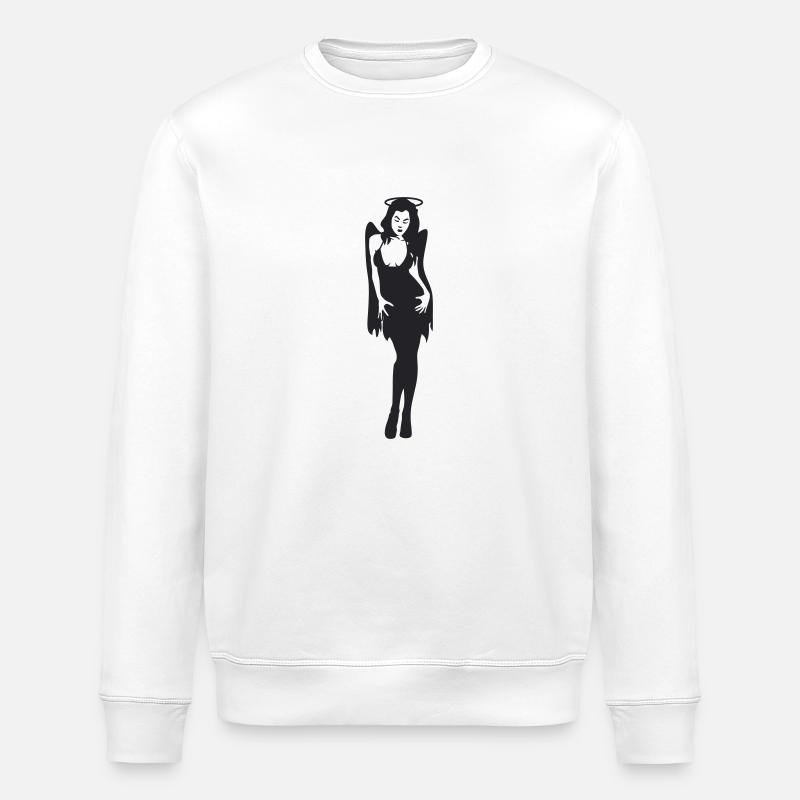 Engelchen / sexy Engel - Stanley/Stella Unisex Bio-Sweatshirt ROLLER - Weiß