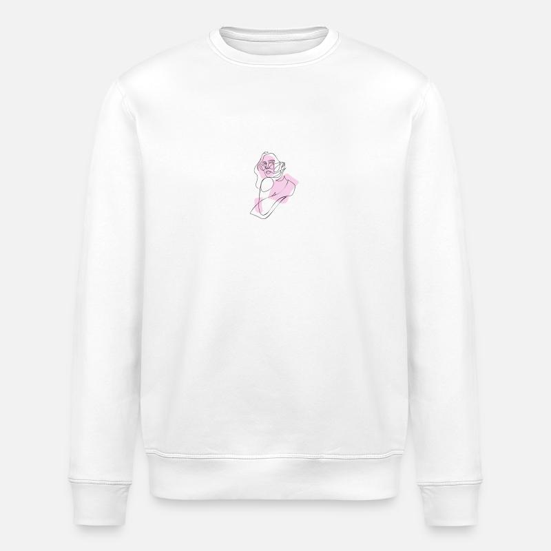 Femme en rose - Sweat bio ROLLER Stanley/Stella Unisexe - blanc