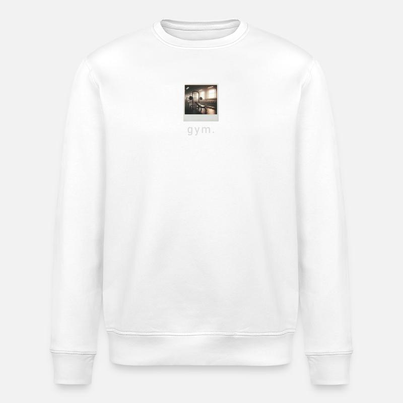 Gym Vibe Rétro Photo - Sweat bio ROLLER Stanley/Stella Unisexe - blanc