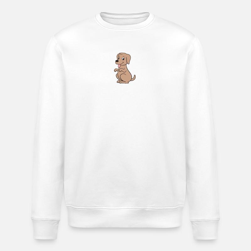 Hund Hunde - Stanley/Stella Unisex Bio-Sweatshirt ROLLER - Weiß