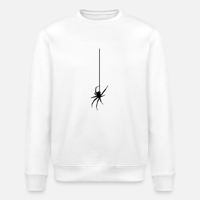 Spider on a thread - Araignée - Sweat bio ROLLER Stanley/Stella Unisexe - blanc
