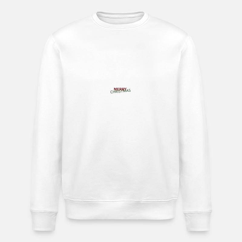 merry christmas - Stanley/Stella Unisex Bio-Sweatshirt ROLLER - Weiß