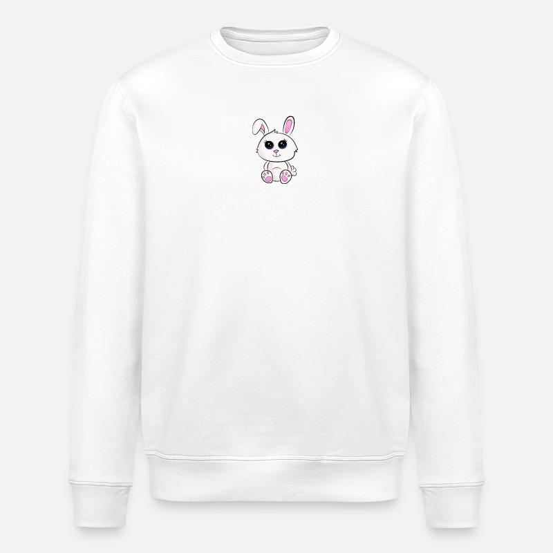 Bébé lapin - Sweat bio ROLLER Stanley/Stella Unisexe - blanc