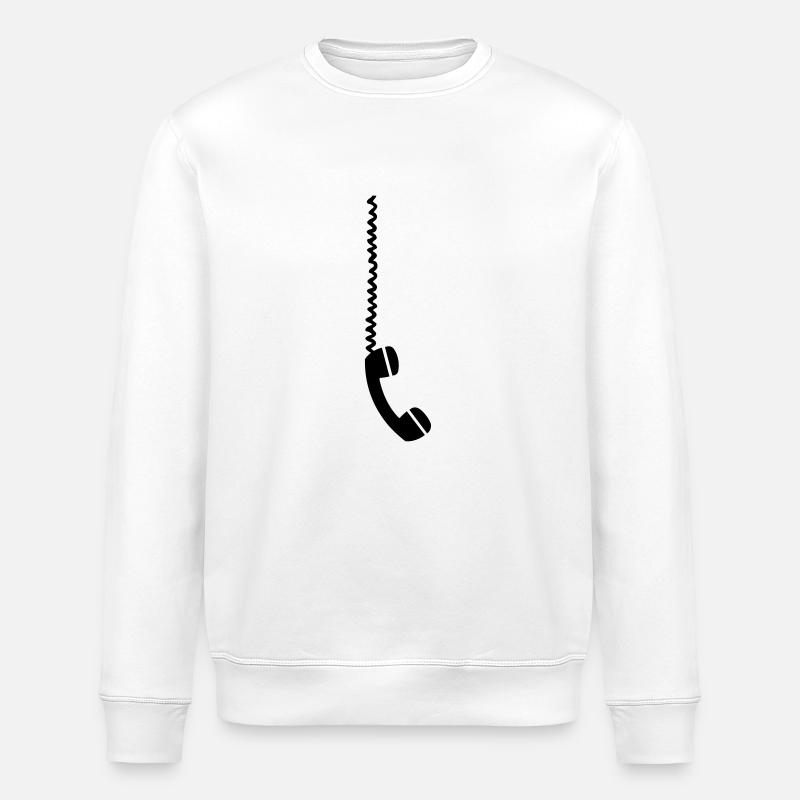 Telephone - Stanley/Stella ROLLER Unisex Organic Sweatshirt - white