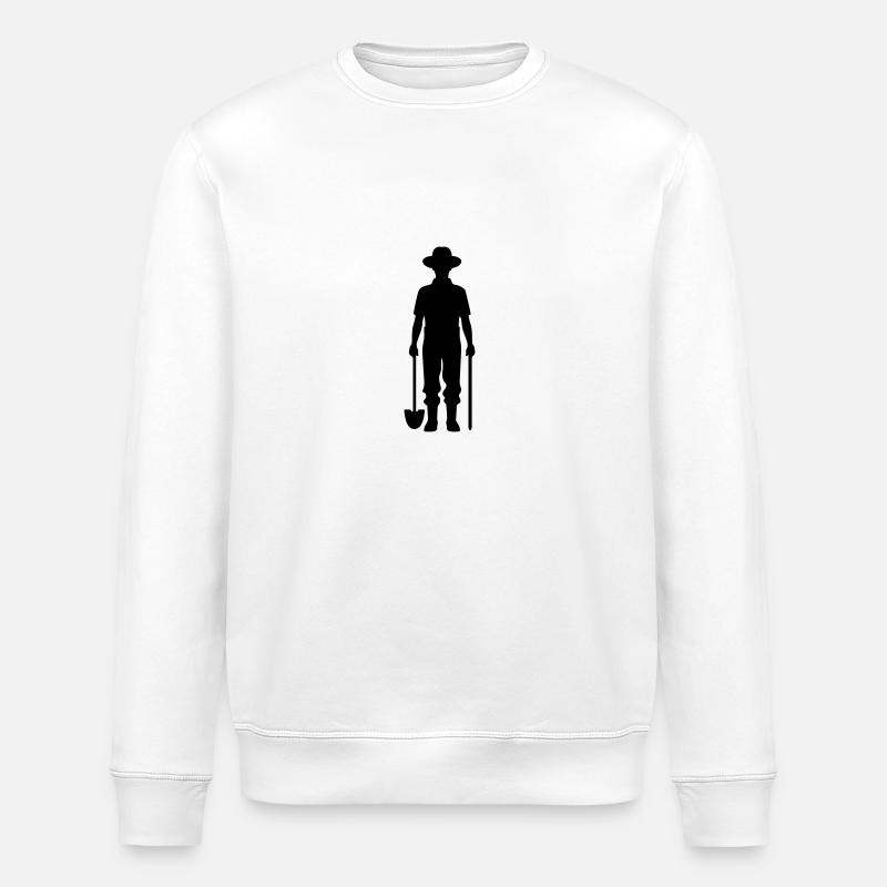 Bauer Silhouette Farmer - Stanley/Stella Unisex Bio-Sweatshirt ROLLER - Weiß