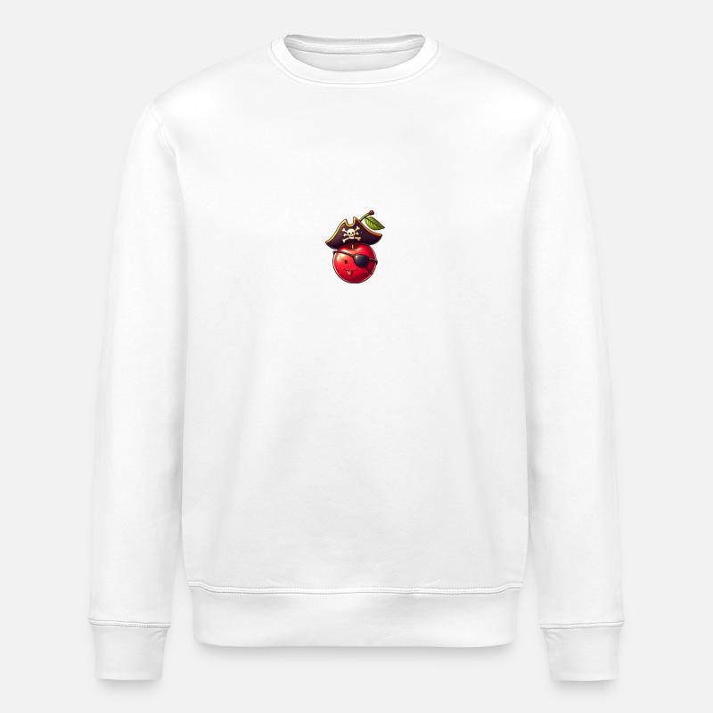 CHERRY 1 - Stanley/Stella ROLLER Unisex Organic Sweatshirt - white