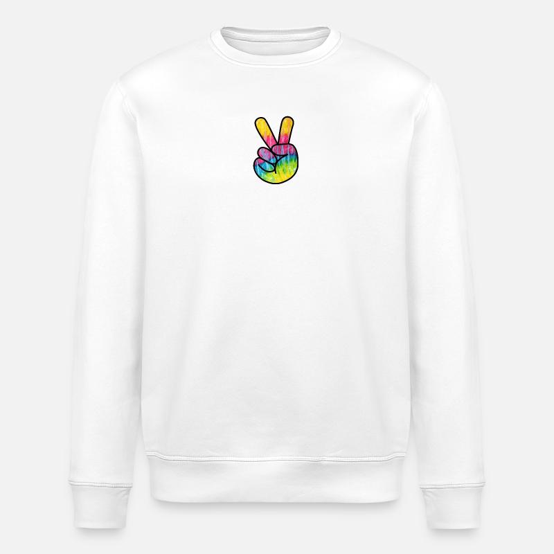 Frieden - Stanley/Stella Unisex Bio-Sweatshirt ROLLER - Weiß