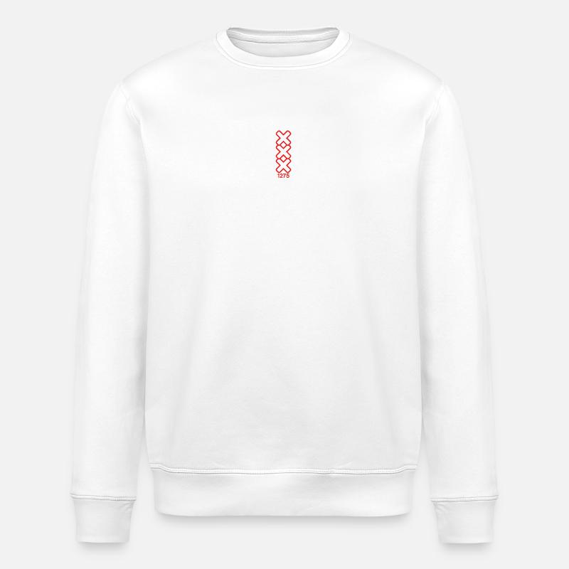 Amsterdam Red Est 1275 - Stanley/Stella Unisex Bio-Sweatshirt ROLLER - Weiß