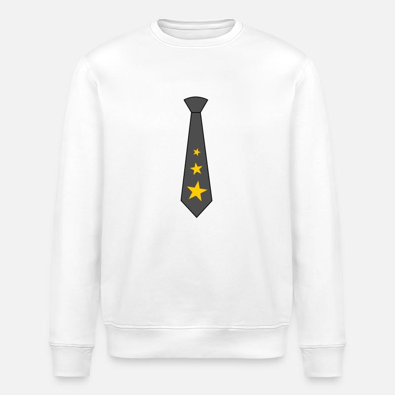 Krawatte mit Sternen - Stanley/Stella Unisex Bio-Sweatshirt ROLLER - Weiß