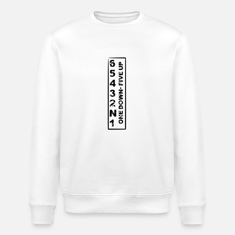 one down five up - Stanley/Stella ROLLER Unisex Organic Sweatshirt - white