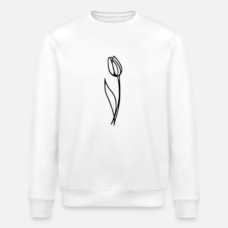 Tulipe - Sweat bio ROLLER Stanley/Stella Unisexe - blanc