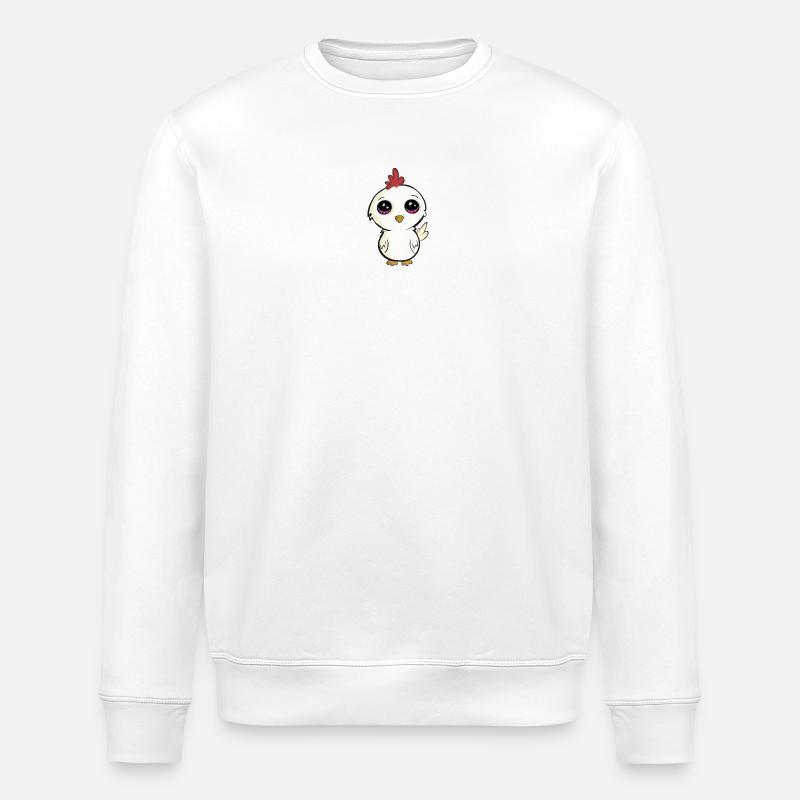 Baby Huhn - Stanley/Stella Unisex Bio-Sweatshirt ROLLER - Weiß